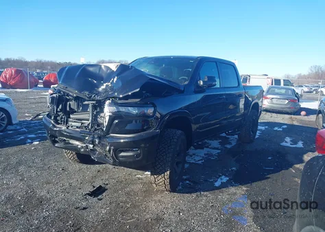 2025 Ram 1500 Big Horn 4X4 5'7 Box from USA, damaged, VIN 1C6RRFFG3SN572181